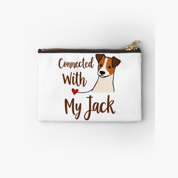 Item preview, Jack Russell Terrier with Connected With My Jack text designed and sold by Prints by Mat.