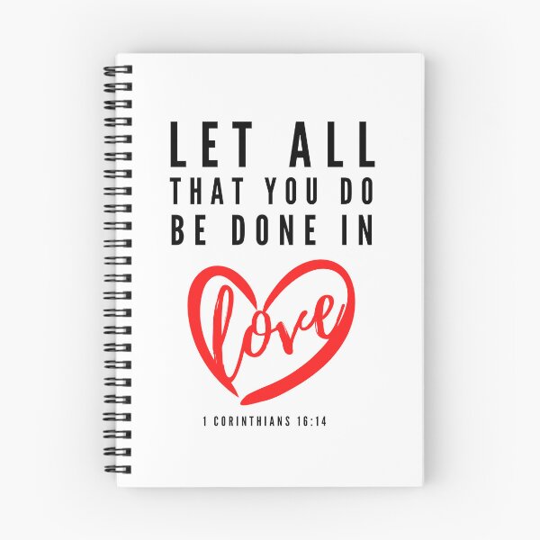 Item preview, Let All That You Do Be Done In Love Scripture designed and sold by DESIGN BODEGA.