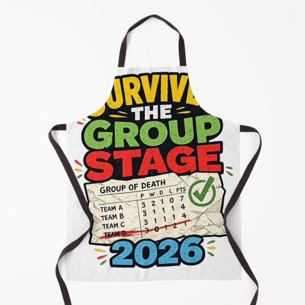 Item preview, Survived The Group Stage 2026 Funny Soccer Fan World Football Tournament T-Shirt designed and sold by irfanshikh.