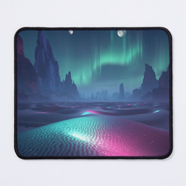 Item preview, Bioluminescent Sand Reef Alien Desert Fantasy Landscape designed and sold by Luminous Wilds.