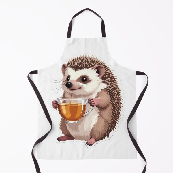 Item preview, Cute hedgehog drinking tea designed and sold by kidoramagic.