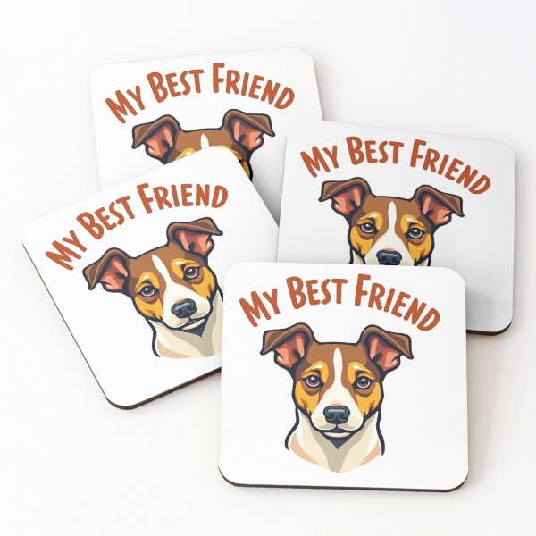Item preview, Jack Russell Terrier with My Best Friend text designed and sold by Prints by Mat.