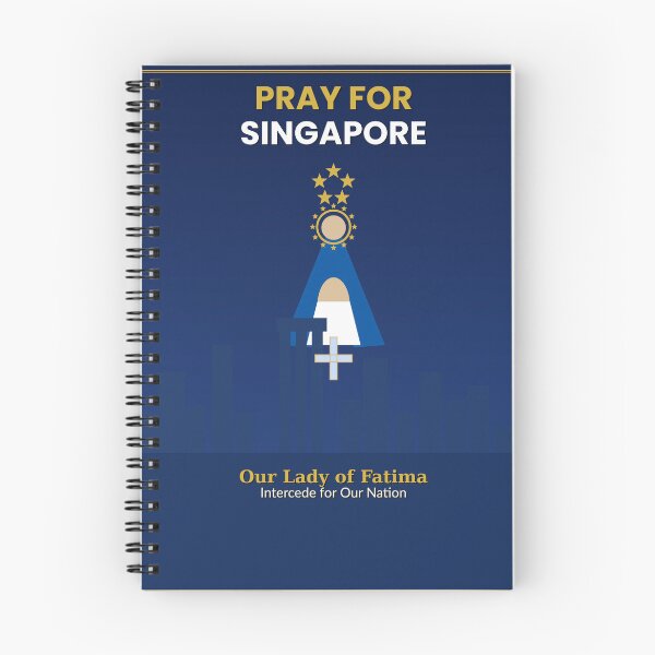 Item preview, Pray for Singapore — Our Lady of Fatima Catholic Design designed and sold by BenedictTArt.