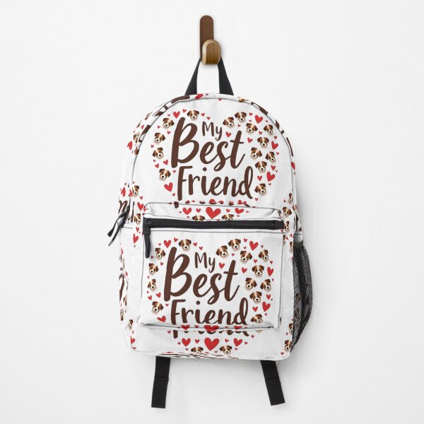 Item preview, Jack Russell Terrier heart with My Best Friend text designed and sold by Prints by Mat.