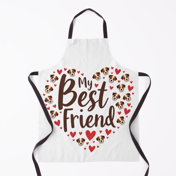 Item preview, Jack Russell Terrier heart with My Best Friend text designed and sold by Prints by Mat.