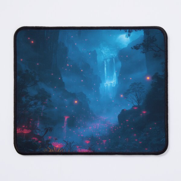Item preview, Sky Lantern Jungle Fantasy Alien Valley Landscape designed and sold by Luminous Wilds.