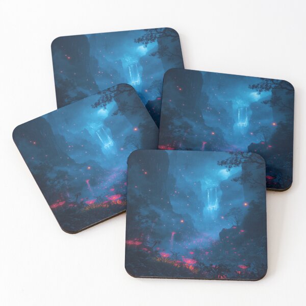 Item preview, Sky Lantern Jungle Fantasy Alien Valley Landscape designed and sold by Luminous Wilds.