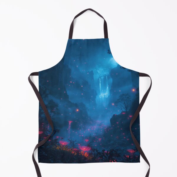 Item preview, Sky Lantern Jungle Fantasy Alien Valley Landscape designed and sold by Luminous Wilds.