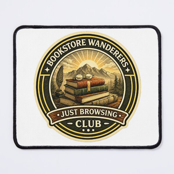 Item preview, Bookstore Wanderers Club Sticker | Just Browsing Badge | Book Lover Design | Bibliophile Reading Emblem designed and sold by MrDev.