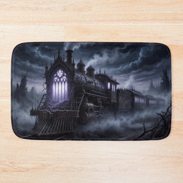 Item preview, Gothic Cathedral Ghost Train – Haunted Dark Fantasy Steam Locomotive designed and sold by Pioneer Spirit Market.
