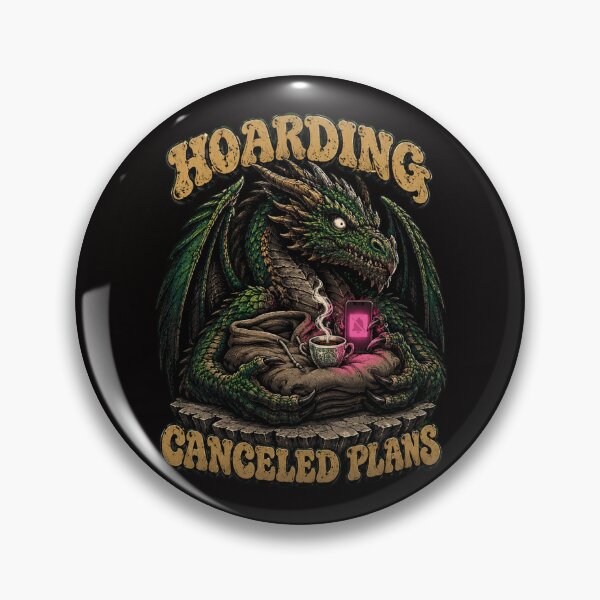 Item preview, Funny Dragon Introvert Hoarding Canceled Plans Retro Graphic Tee designed and sold by Mythic Ink Studio.