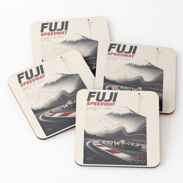 Item preview, Fuji Speedway Harmony of Speed, Topographic Racing Poster Print designed and sold by Jandedan.