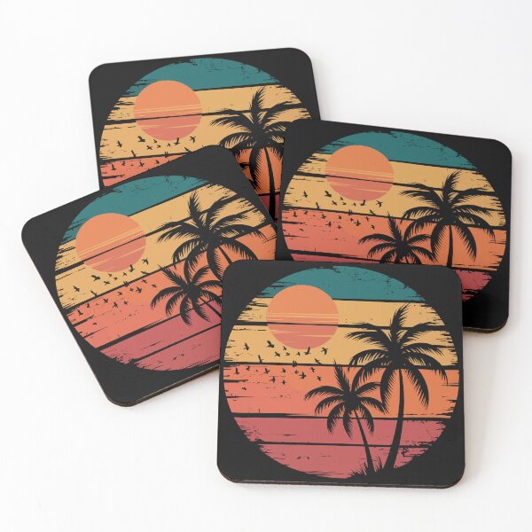 Item preview, Retro Sunset with Palm Trees designed and sold by jkrphoto.