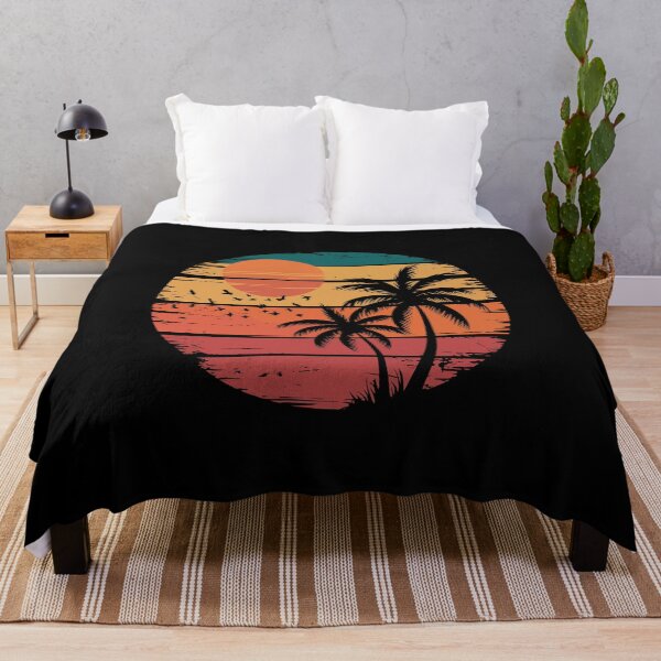 Item preview, Retro Sunset with Palm Trees designed and sold by jkrphoto.