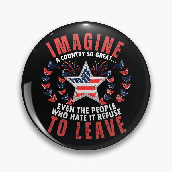 Item preview, Imagine A Country So Great Vintage Patriotic Humor Design for Proud Americans Gift designed and sold by Teetreasure2.