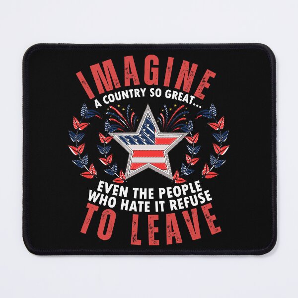 Item preview, Imagine A Country So Great Vintage Patriotic Humor Design for Proud Americans Gift designed and sold by Teetreasure2.