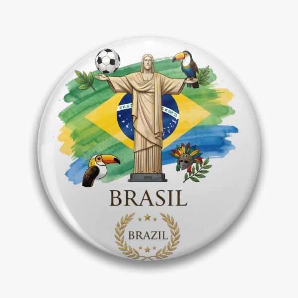 Item preview, Brasil Spirit - Christ the Redeemer Soccer Heritage Design designed and sold by SupernovaNote.