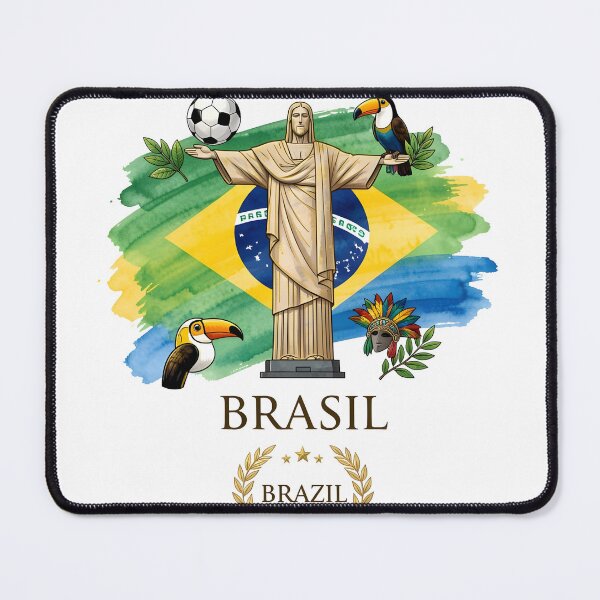Item preview, Brasil Spirit - Christ the Redeemer Soccer Heritage Design designed and sold by SupernovaNote.