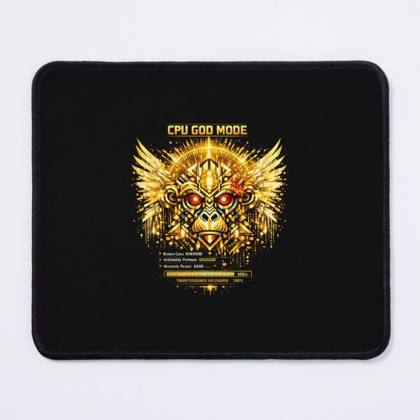 Item preview, CPU GOD MODE — Golden Cyber Monkey Ascension designed and sold by Cabrasco.