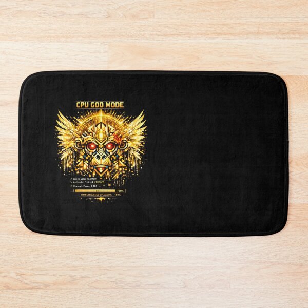 Item preview, CPU GOD MODE — Golden Cyber Monkey Ascension designed and sold by Cabrasco.