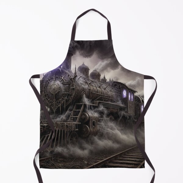 Item preview, Haunted Gothic Ghost Train – Dark Fantasy Steam Locomotive in Storm designed and sold by Pioneer Spirit Market.