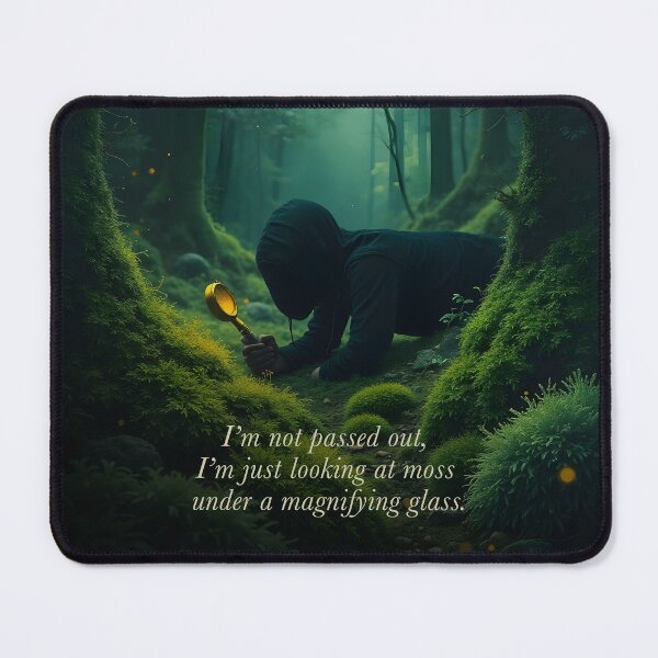 Item preview, The Moss Micro-Perspective - Bryology Field Humor designed and sold by LisaMise.