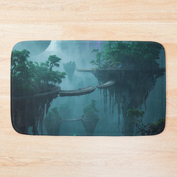 Item preview, Floating Mangrove Sky Delta Alien Fantasy Landscape designed and sold by Luminous Wilds.