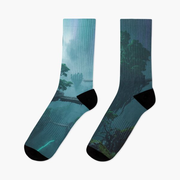 Item preview, Floating Mangrove Sky Delta Alien Fantasy Landscape designed and sold by Luminous Wilds.