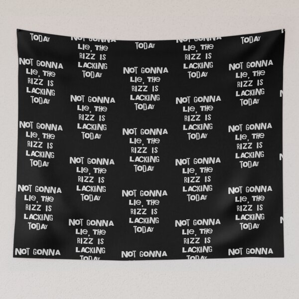 Item preview, Rizz Lacking Today Funny Meme Quote designed and sold by d247.