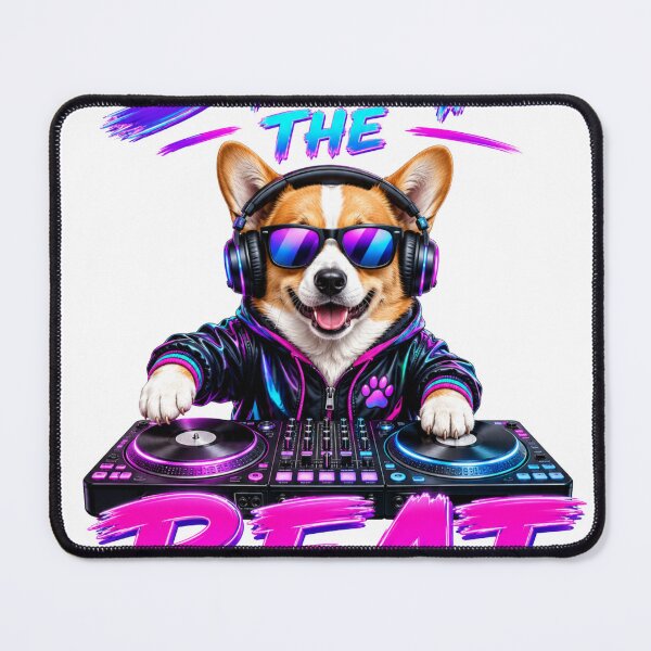 Item preview, Drop The Best DJ Corgi Sricker designed and sold by PawFusionArt.