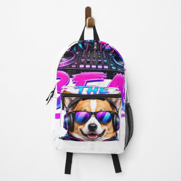 Item preview, Drop The Best DJ Corgi Sricker designed and sold by PawFusionArt.