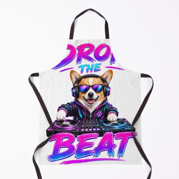 Item preview, Drop The Best DJ Corgi Sricker designed and sold by PawFusionArt.