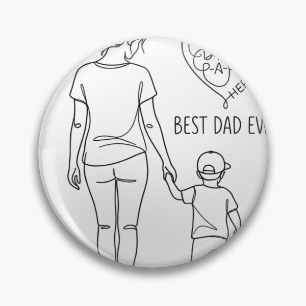 Item preview, Fathers Day Special Best Dad Ever Line Art Gift designed and sold by ashrak.