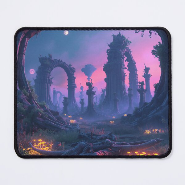 Item preview, Luminous Bone Forest Alien Fantasy Landscape designed and sold by Luminous Wilds.