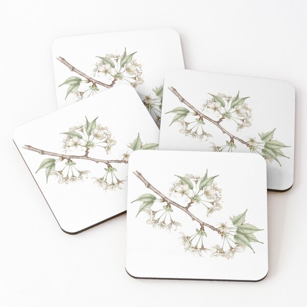 Item preview, "Cherry Blossom Vintage Botanical Illustration - Minimalist Floral Line Art Nature Lover Gift" designed and sold by bandarartisan.
