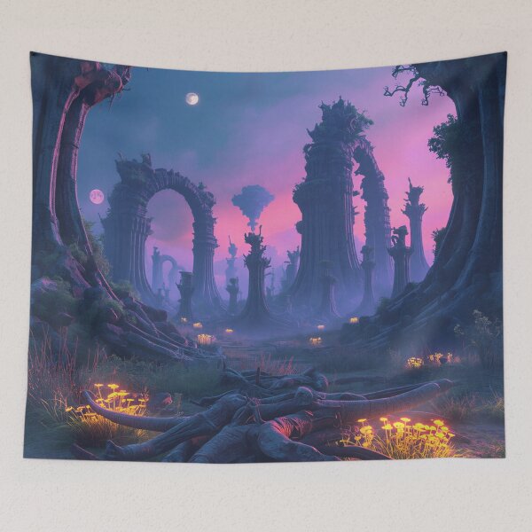 Item preview, Luminous Bone Forest Alien Fantasy Landscape designed and sold by Luminous Wilds.