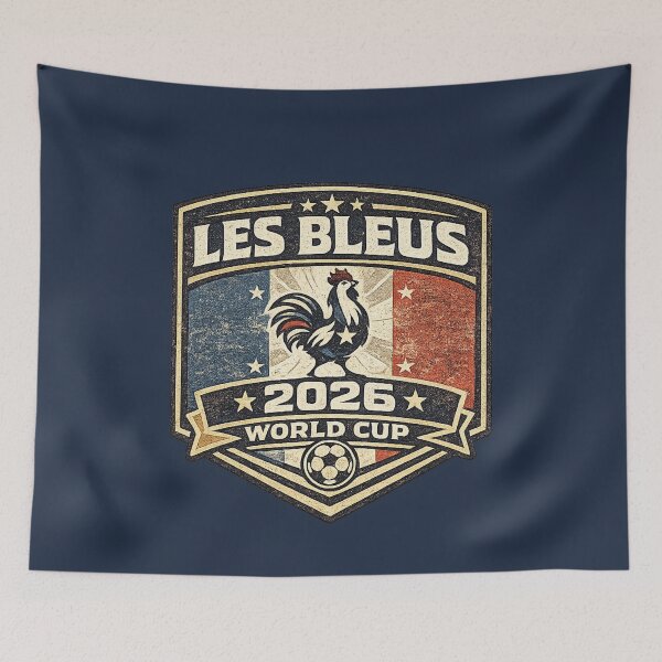 Item preview, Les Bleus 2026 Vintage World Cup Football T-Shirt designed and sold by ArthUpscale.