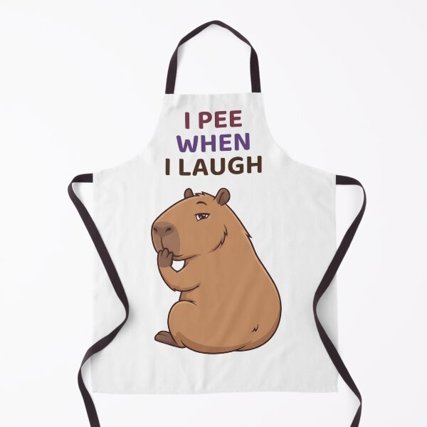 Item preview, I Pee When I Laugh Funny Capybara – Adult Humor Meme designed and sold by Sir Capy B.