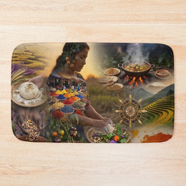Item preview, Global Spice & Seed Heritage Art Print - World Sustainable Gastronomy Day designed and sold by DreamyWallVibes.