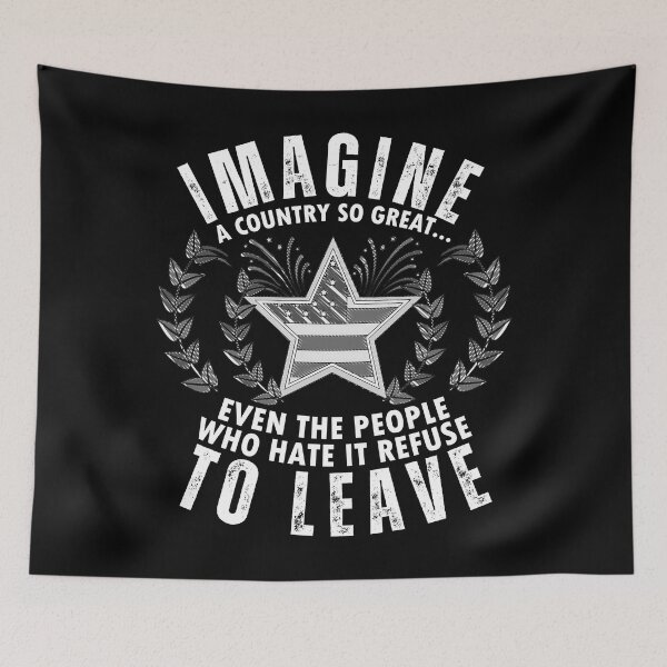 Item preview, Imagine A Country So Great Vintage Patriotic Humor Design for Proud Americans Gift designed and sold by Teetreasure2.