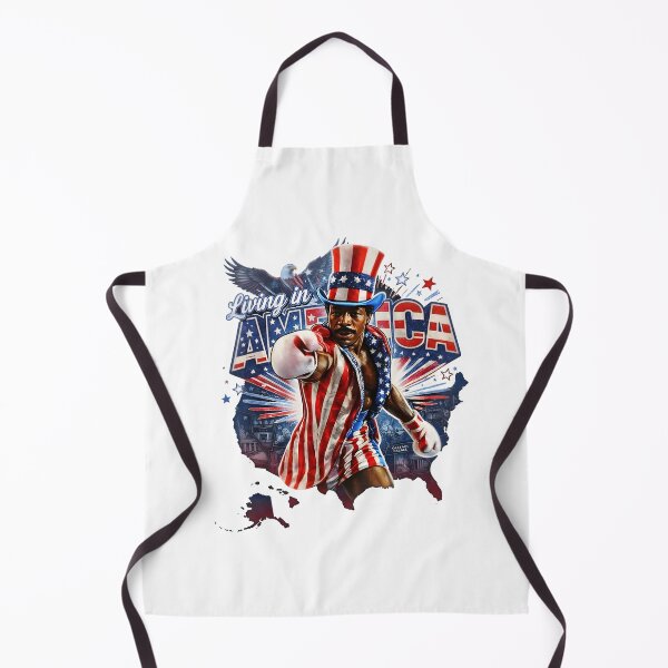 Item preview, Apollo Creed Living In America - Patriotic Boxing Fourth Of July Vintage America designed and sold by RostamiDesigner.