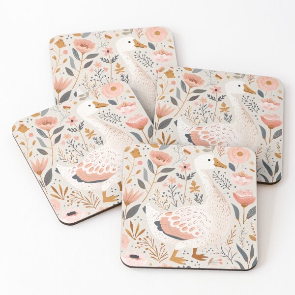 Item preview, Scandinavian Folk Art, Floral Goose designed and sold by xiao xuans.