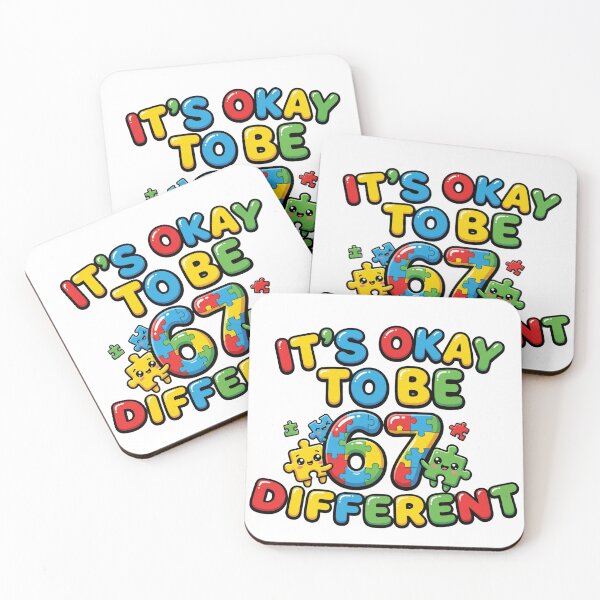 Item preview, its okay to be different six seven rainbow puzzle autism acceptance designed and sold by ArtDesignTp.