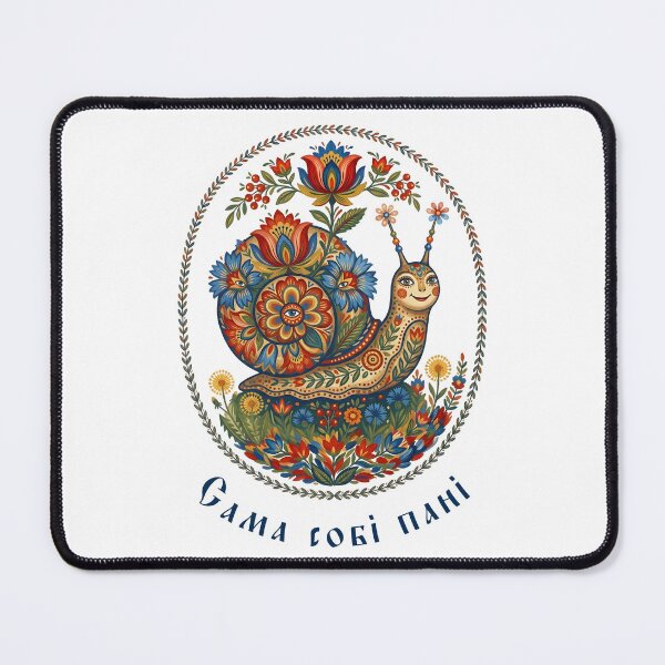 Item preview, Ukraine Snail Funny Floral Vintage Ukrainian Vyshyvanka designed and sold by SecretDicer.