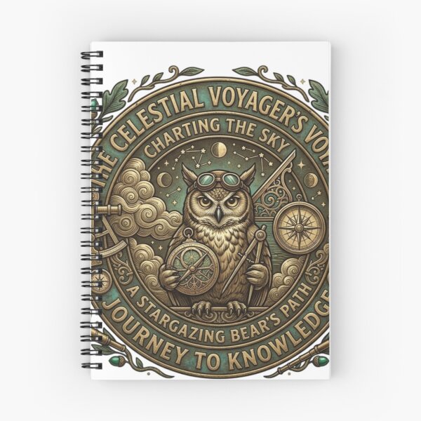 Item preview, The Celestial Voyager - Wise Owl Navigating Stars and Knowledge designed and sold by QUIRKFITs.