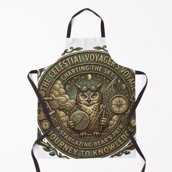 Item preview, The Celestial Voyager - Wise Owl Navigating Stars and Knowledge designed and sold by QUIRKFITs.