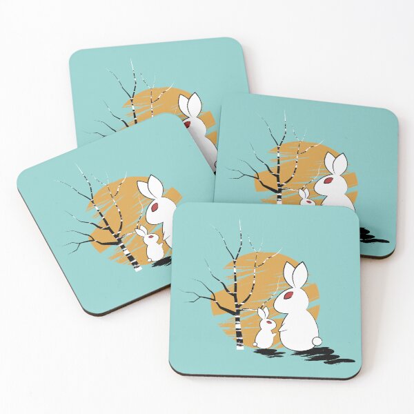 Item preview, Hold My Hand – Soft Dark Rabbit Illustration with Emotional Aesthetic designed and sold by Helmina Groper.