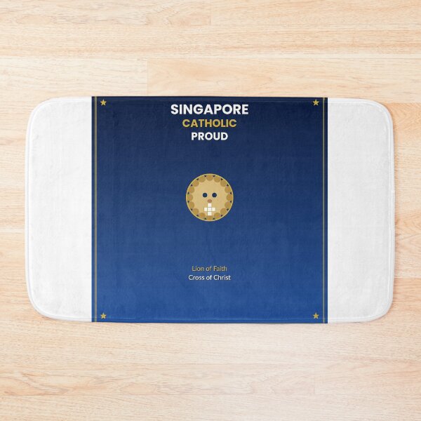 Item preview, Singapore Catholic Proud — Merlion Cross Faith Design designed and sold by BenedictTArt.