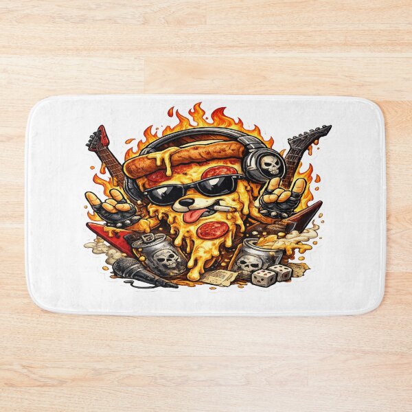 Item preview, Rock Star Pizza Slice designed and sold by Evening Twilight.
