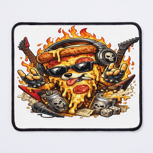 Item preview, Rock Star Pizza Slice designed and sold by Evening Twilight.